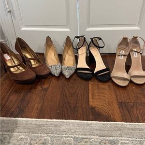 4 pairs of 8.5M Heels- ALL 4 for $60!! Like new! Details below!!!!!